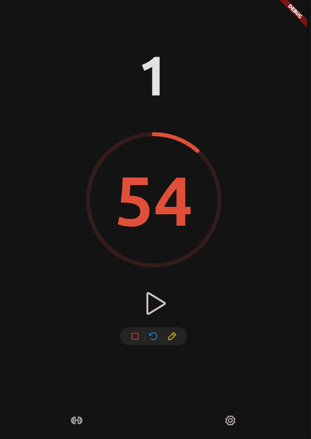 Emom timer screenshot